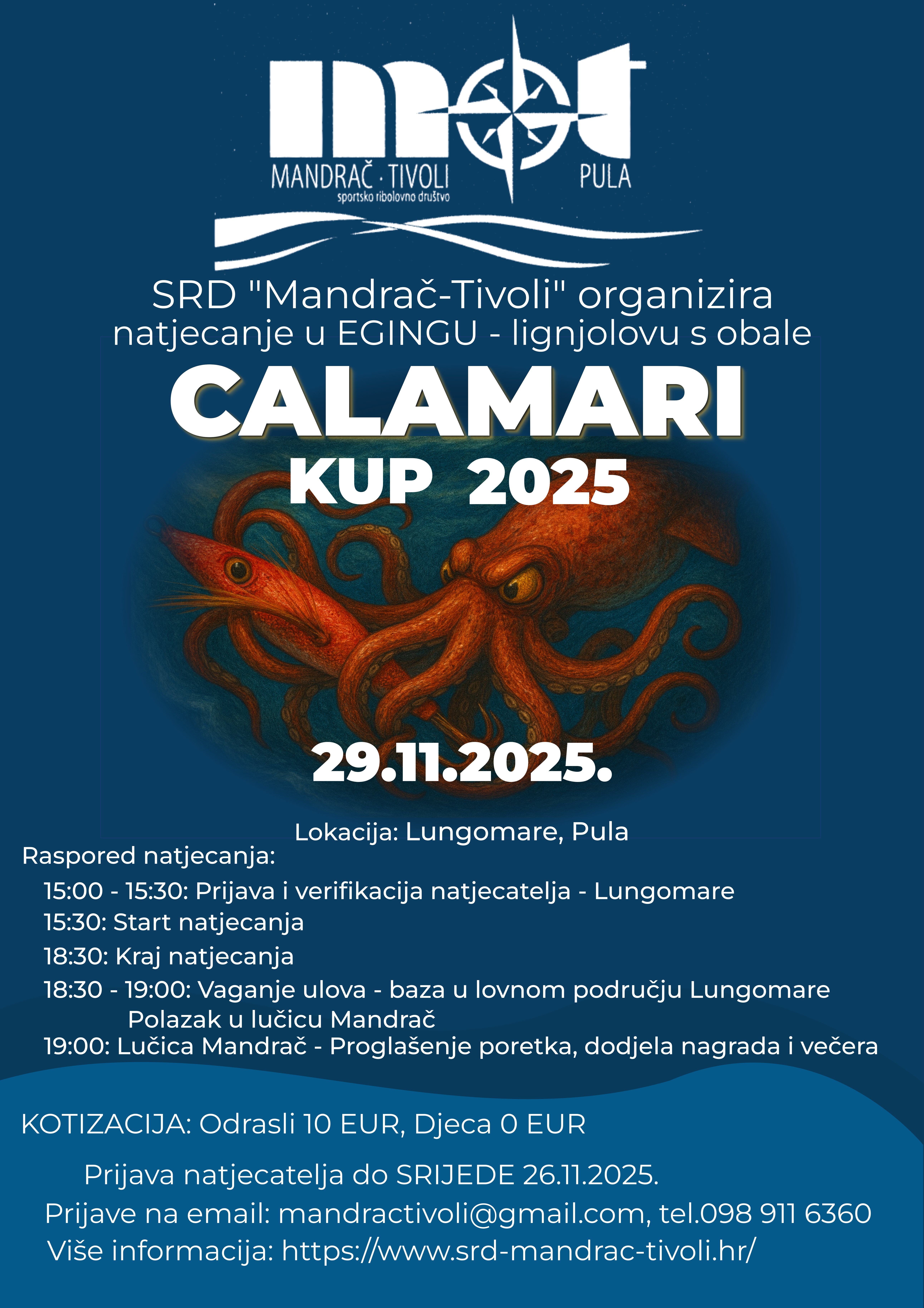 Oglas natjecanja Calamari Kup 2025